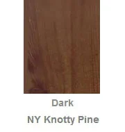Powdercoated MDF Core Restaurant Table Top Color Option Dark New York Knotty Pine
