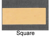 Powdercoated MDF Core Restaurant Table Top Edge Profile Option Square