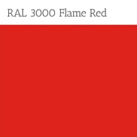 Flame Red Powder Coat Metal Finish