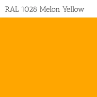 Melon Yellow Powder Coat Metal Finish