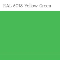 Yellow Green Powder Coat Metal Finish