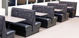 Upholstered Booth Installation