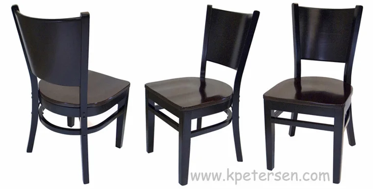 Wood Seat Roadhouse Restaurant Chairs