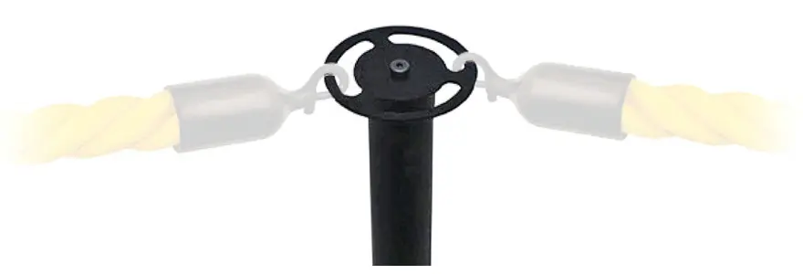 Portable Rope Stanchion Detail Rope Faded 2