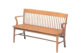 Oak Schoolhouse Bench 63 Inches