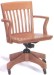 Teacher's Oak Schoolhouse Swivel Arm Chair