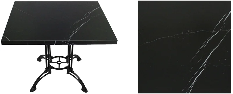 Sintered Stone Restaurant Tables Italian Black