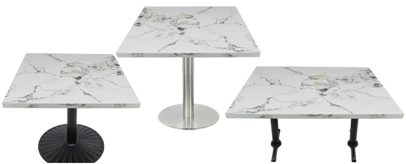 Sintered Stone Restaurant Tables White Calacatta