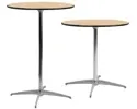 Slip Together Table With Two Columns And 30 Inch Round Top
