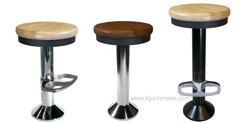 Counter Stools Available with Chrome Bases and Footrest