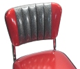 Two Tone Channel Back Soda Fountain Stool