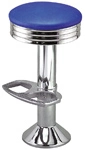 Deluxe Chrome Bolt Down Soda Fountain Stool