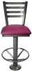 Deluxe Trapezoid Ladderback Counter Stool