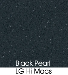 LG Black Pearl Solid Surface Material Selection