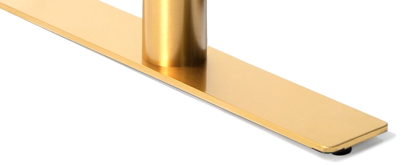 Gold Toned Stainless Steel End Base Detail