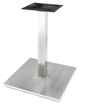 Square Stainless Steel Table Base with Square Stainless Steel Column
