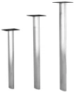 Elliptical Stainless Steel Table Leg Dining Height, Stainless Steel Table Leg Counter Height, Stainless Steel Table Leg Bar Height