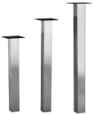 Square Stainless Steel Table Leg Dining Height, Stainless Steel Table Leg Counter Height, Stainless Steel Table Leg Bar Height