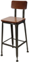 Steel Barstool Vintage Industrial Style