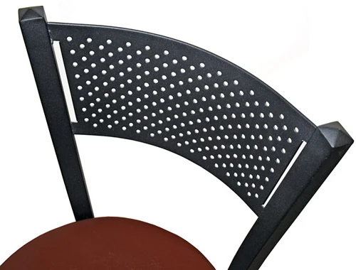 Economy Steel Mesh Back Restaurant Chair Backrest Detail