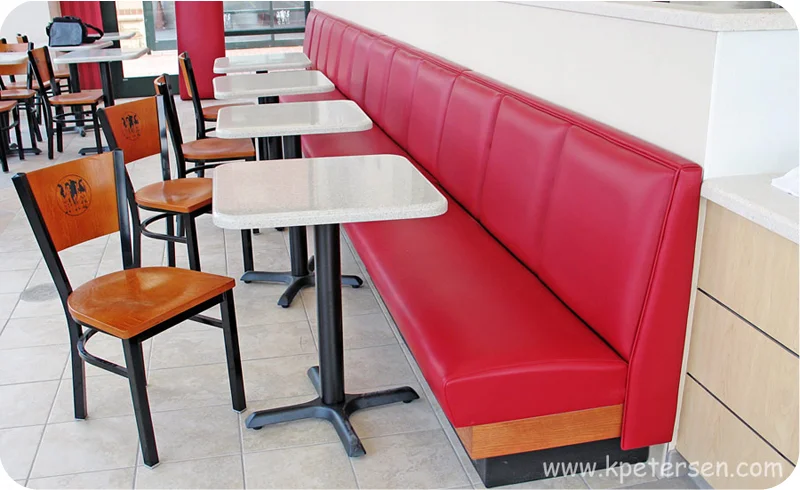 Steel and Wood Back Restaurant Chairs with Wood Seat Installation