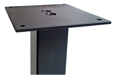 Stainless Steel Table Leg 3 Inch Square Top Plate Detail