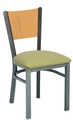 Steel Wood Back Restaurant Chair
