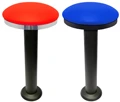 Studio Button Top Bolt Down Counter Stools Two Types