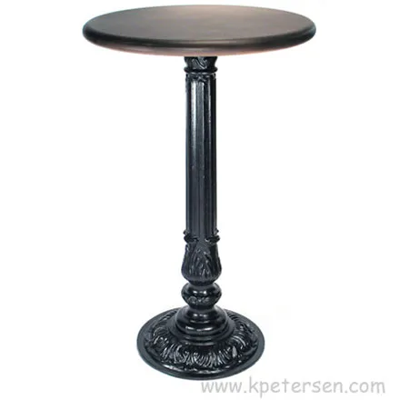 Victorian Style Small Round Cast Iron Antique Reproduction Stand Up Height Table Base For Small Table Tops