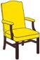 Upholstered High Back Guest Armchair Standard