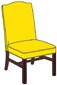 Upholstered High Back Guest Chair Standard