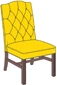 Tufted Upholstered High Back Guest Chair Standard