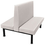 Steel Frame, Marine Vinyl Upholstered Foam Double Restaurant Booth