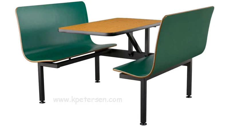 Vinyl T Molding Laminated Plastic Booth Table