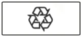 Waste Receptacle Flip Door Recycle Symbol