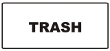 Waste Receptacle Flip Door Trash