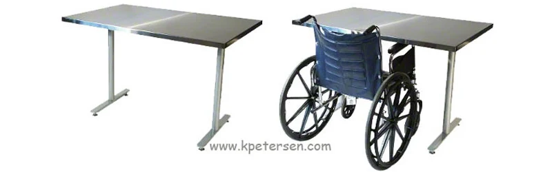 Wheelchair Accessible Restaurant Table with Wheelchair