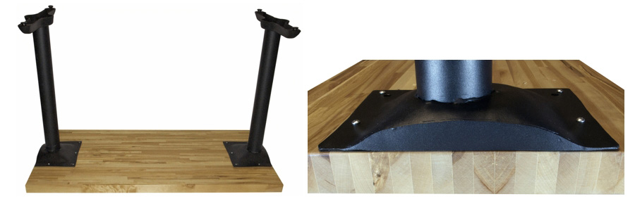 Wheelchair Accessible Restaurant Table Bases Underside View