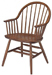 Early American Windsor Wood Armchair