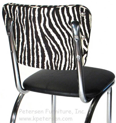 Diner Restaurant Chair Fau Zebra